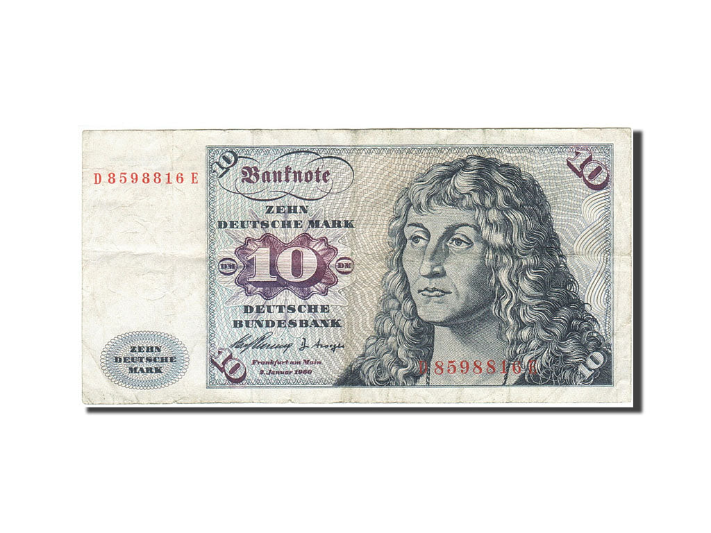Banknote, GERMANY - FEDERAL REPUBLIC, 10 Deutsche Mark, 1960, 1960-01-02