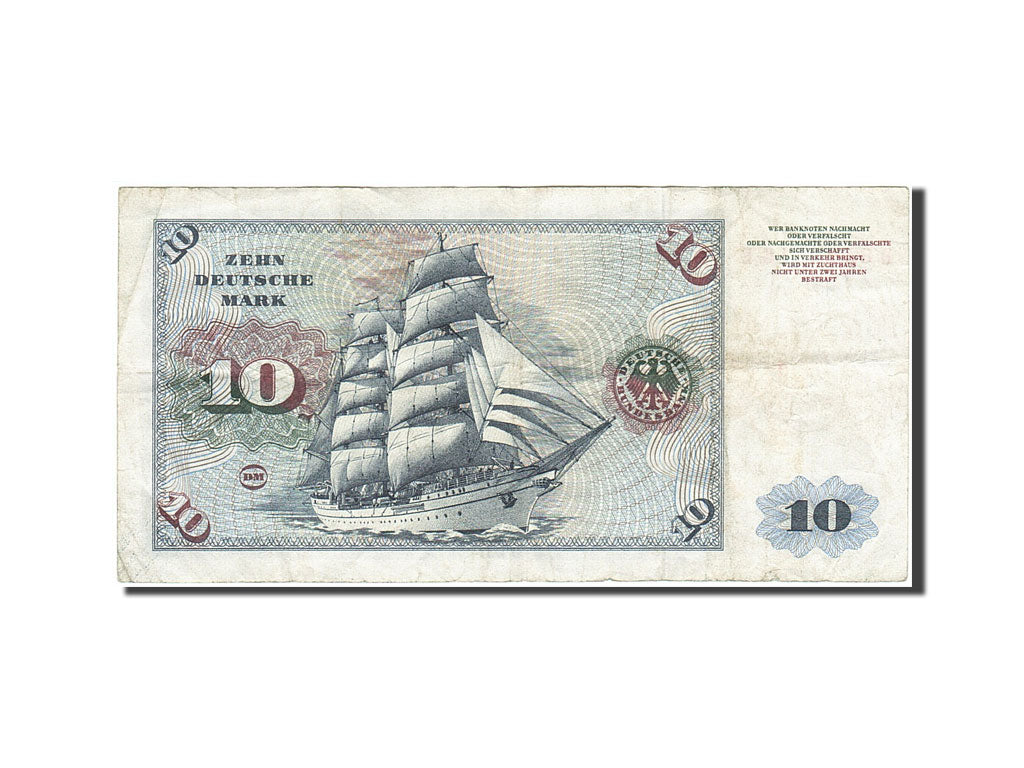 Banknote, GERMANY - FEDERAL REPUBLIC, 10 Deutsche Mark, 1960, 1960-01-02