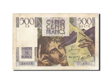Banknote, France, 500 Francs, 1945, 1945-07-19, AU(55-58), Fayette:34.1, KM:129a