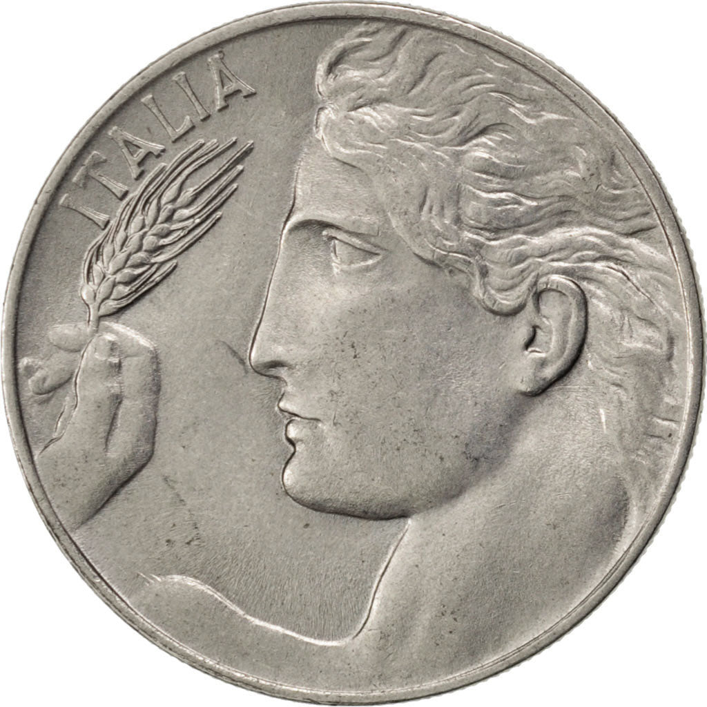 ITALY, 20 Centesimi, 1919, Rome, KM #44, AU(55-58), Nickel, 21.5, 4.00