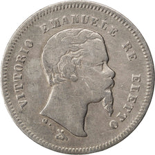 Coin, ITALIAN STATES, EMILIA, Vittorio Emanuele II, 50 Centesimi, 1860