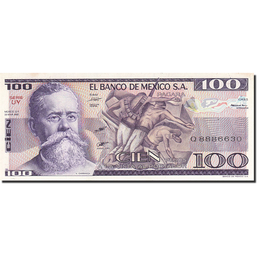 Banknote, Mexico, 100 Pesos, 1981, 1982-03-25, KM:74c, UNC(63)