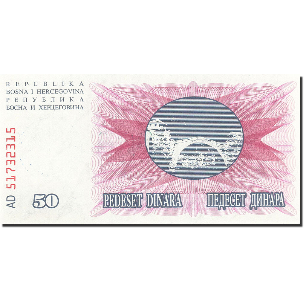 Banknote, Bosnia - Herzegovina, 50,000 Dinara, 1993, 1993-12-24, KM:55c