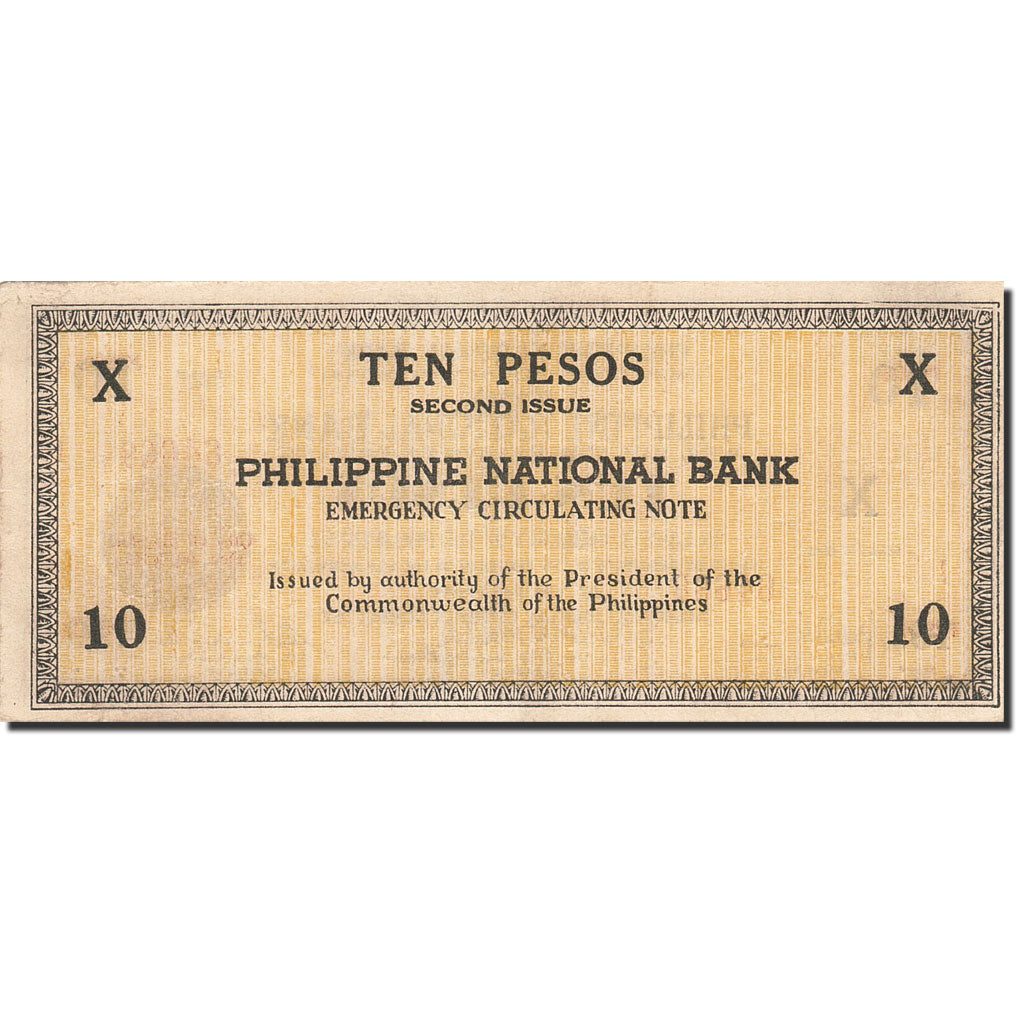 Banknote, Philippines, 10 Pesos, 1941, 1941, KM:S627b, AU(55-58)