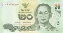 Thailand, 20 Baht, 2013, 2013, UNZ