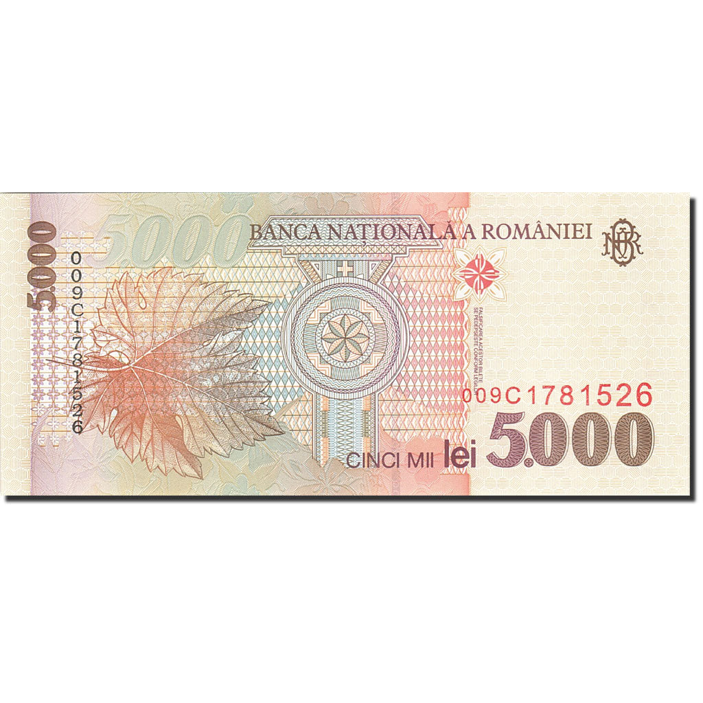 Banknote, Romania, 5000 Lei, 1996-2000, 1998, KM:107a, UNC(65-70)
