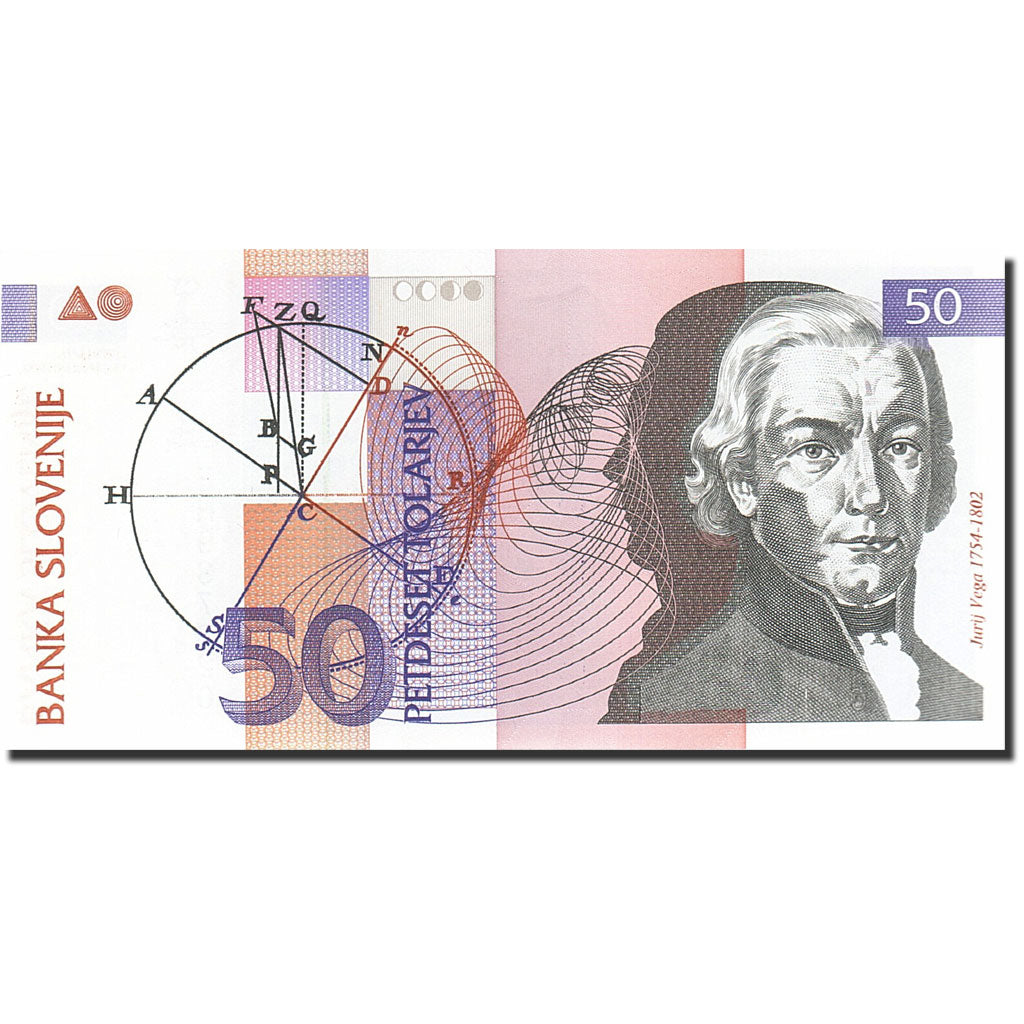 Banknote, Slovenia, 50 Tolarjev, 1992-1993, 1992-01-15, KM:13a, UNC(65-70)