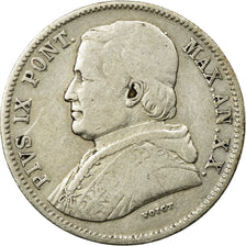 Moneta, STATI ITALIANI, PAPAL STATES, Pius IX, 20 Baiocchi, 1866, Roma, MB