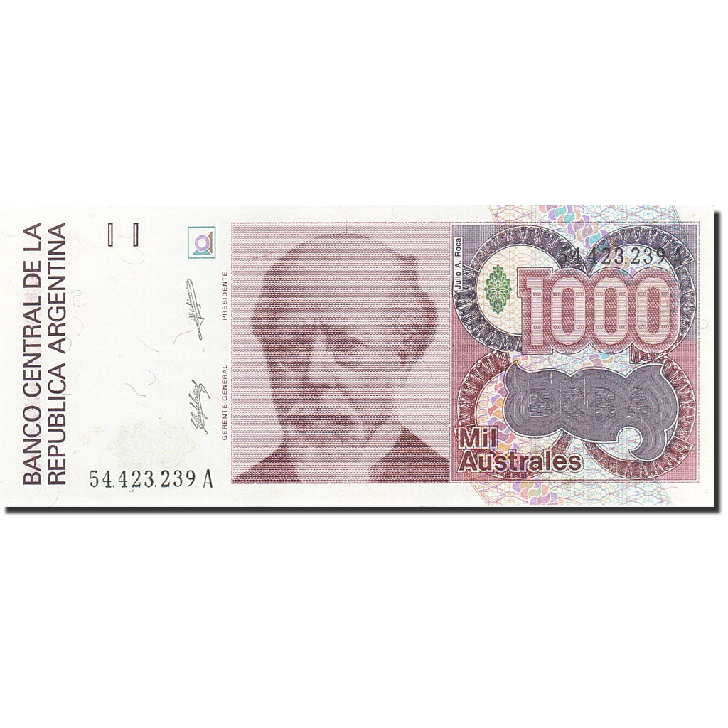 Banknote, Argentina, 1000 Australes, 1985-1991, Undated (1988-1990), KM:329a