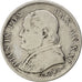 ITALIAN STATES, Lira, 1866, Roma, KM #1378, VF(20-25), Silver, 4.82