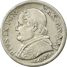 Coin, ITALIAN STATES, PAPAL STATES, Pius IX, Lira, 1866, Roma, EF(40-45)