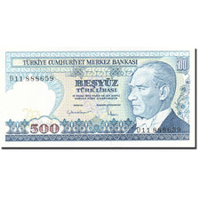 Banknote, Turkey, 500 Lira, 1984-1997, 1983, KM:195, UNC(65-70)