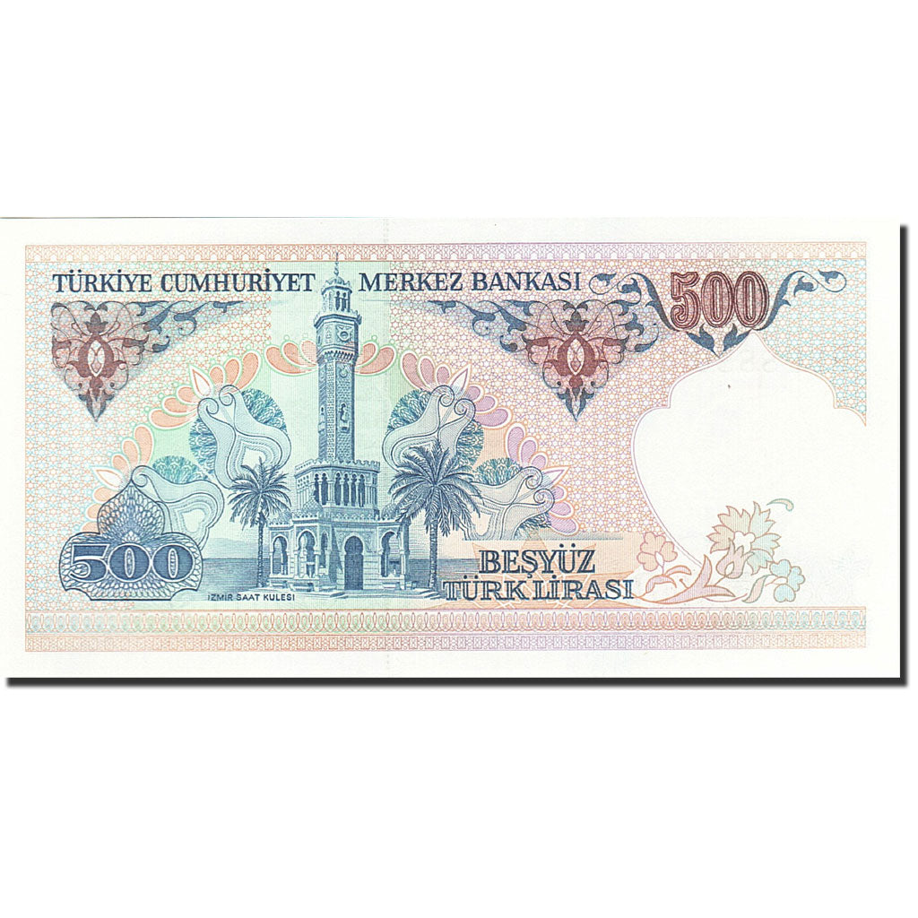 Banknote, Turkey, 500 Lira, 1984-1997, 1983, KM:195, UNC(65-70)