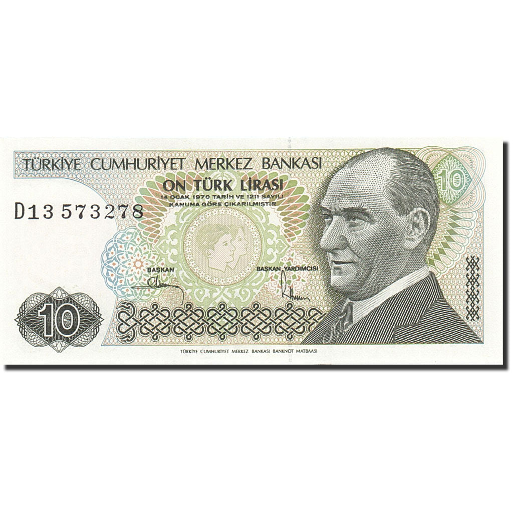 Turquía, 10 Lira, 1984-1997, KM:192, 1979, UNC