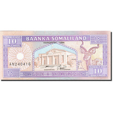 Banknote, Somaliland, 10 Shillings = 10 Shilin, 1994, 1996, KM:2b, UNC(65-70)