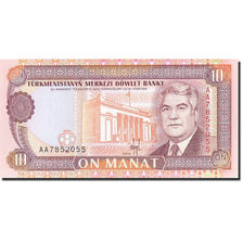 Banknote, Turkmanistan, 10 Manat, 1995-1998, Undated (1993), KM:3, UNC(65-70)