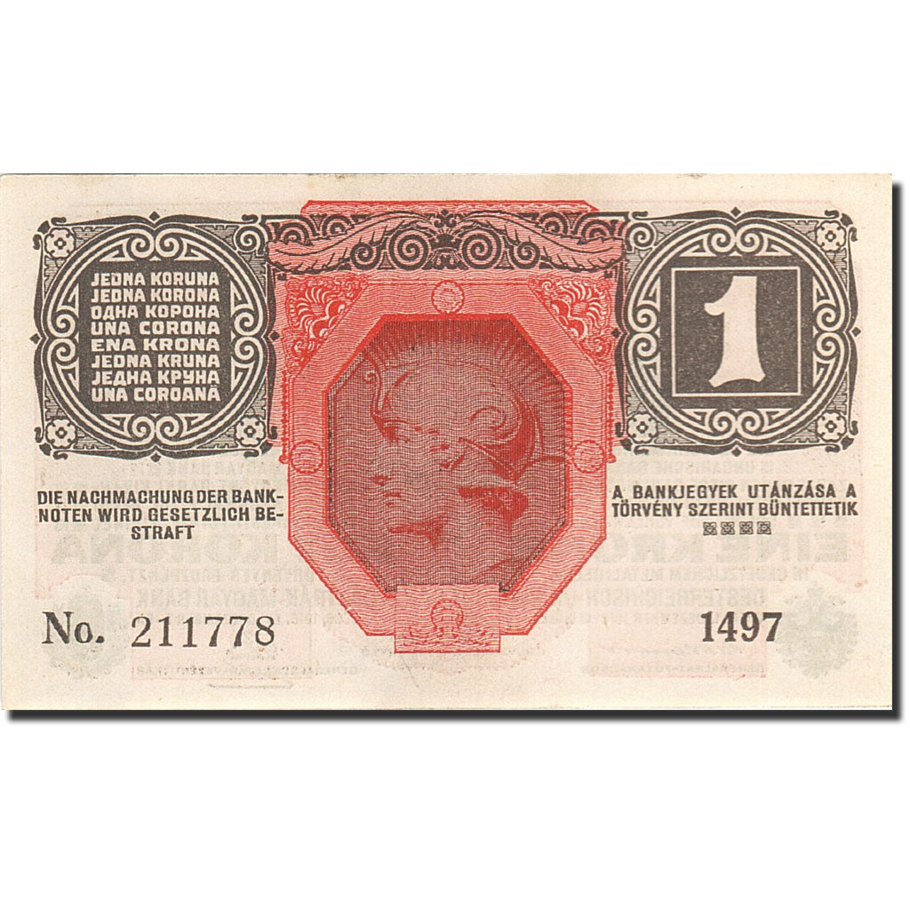 Austria, 1 Krone, 1919, KM:49, 1916-12-01, UNC(63)