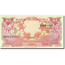 Biljet, Indonesië, 10 Rupiah, 1959, 1959-01-01, KM:66, NIEUW