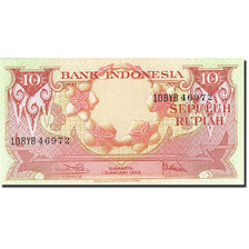 Banknote, Indonesia, 10 Rupiah, 1959, 1959-01-01, KM:66, UNC(65-70)