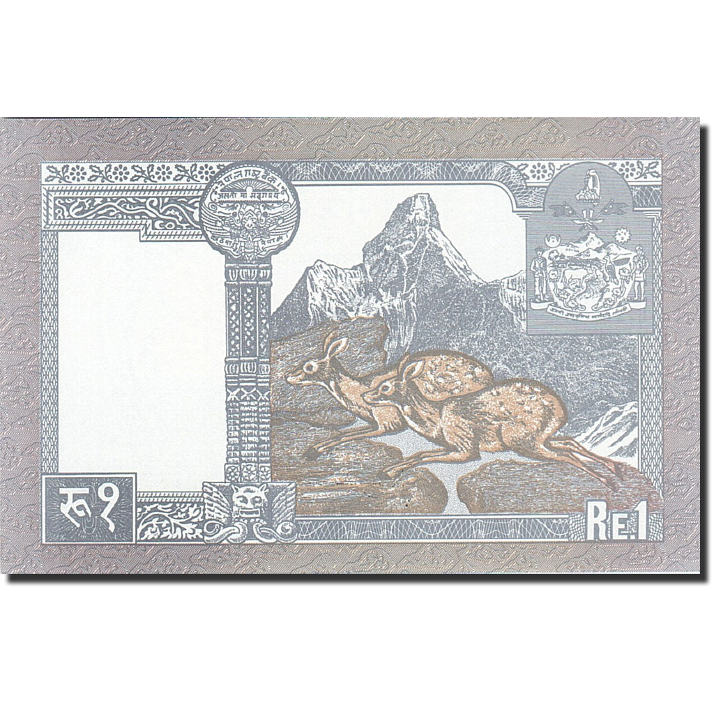 Banknote, Nepal, 1 Rupee, 1988-1996, Undated (1991), KM:37, UNC(65-70)