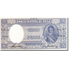 Banknote, Chile, 5 Pesos = 1/2 Condor, 1958, Undated (1958-1959), KM:119