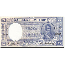 Billet, Chile, 5 Pesos = 1/2 Condor, 1958, Undated (1958-1959), KM:119, NEUF
