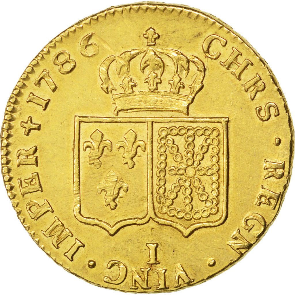 FRANCE, Double louis d'or à la tête nue, 2 Louis D'or, 1786, Limoges, KM #592.7,