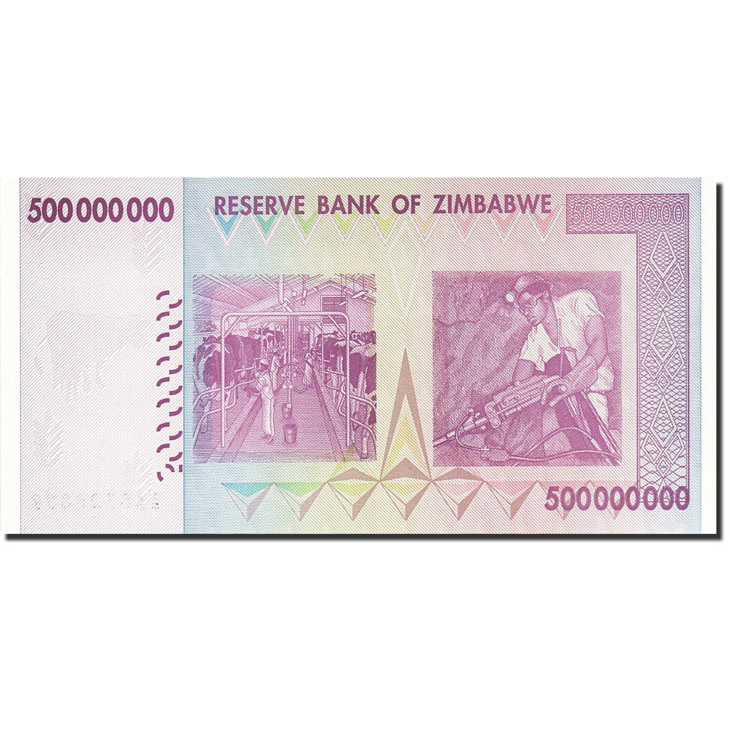Zimbabwe, 500 Million Dollars, 2008, KM:82, 2008-12-12, UNC(65-70)