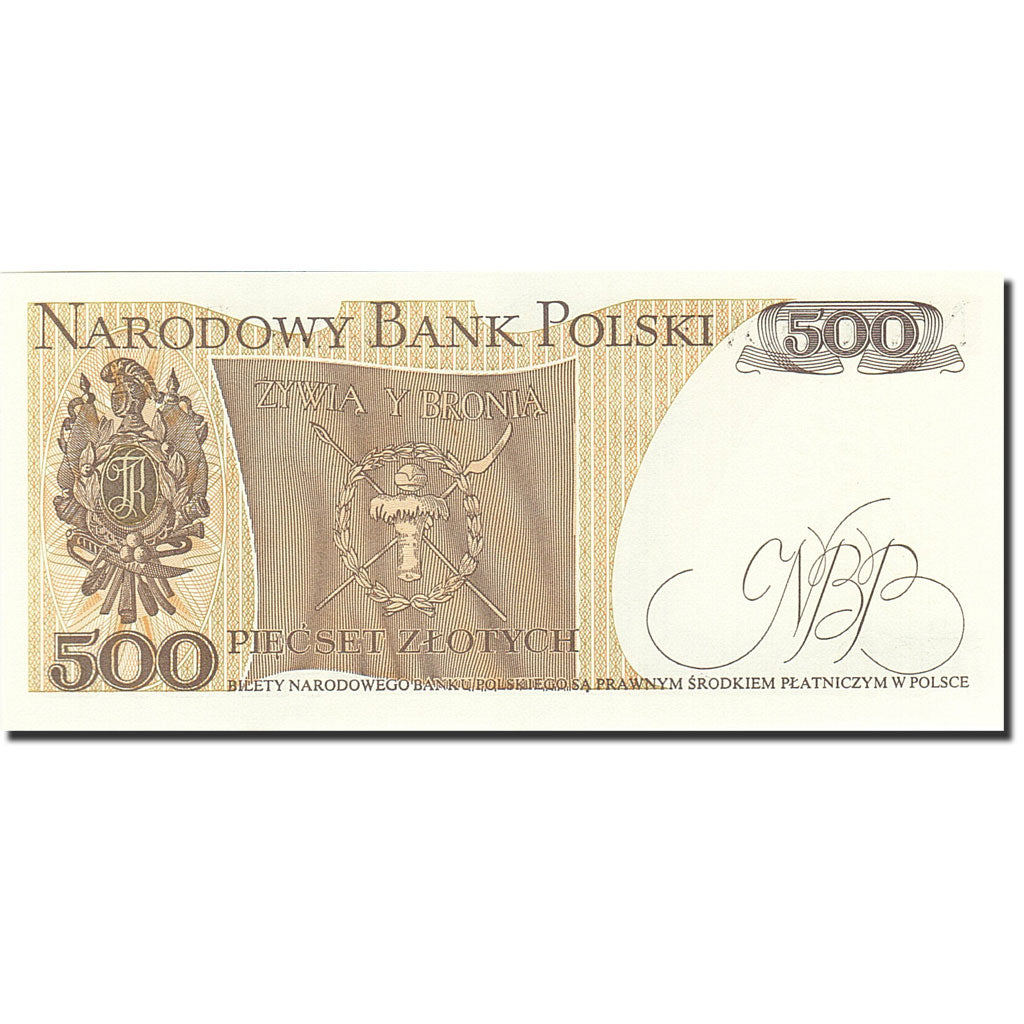 Pologne, 500 Zlotych, 1974-1976, 1982-06-01, KM:145d, NEUF