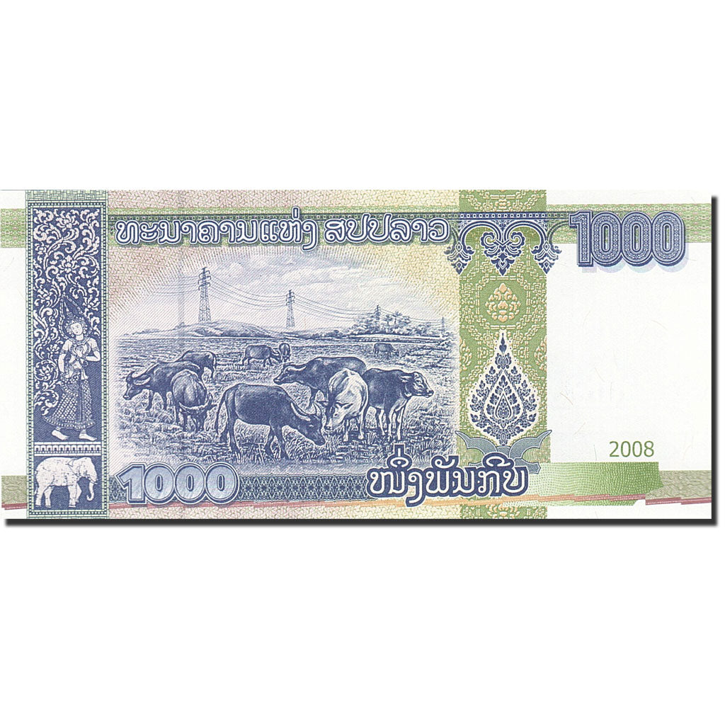 Banknote, Lao, 1000 Kip, 2008, 2008, KM:39a, UNC(65-70)