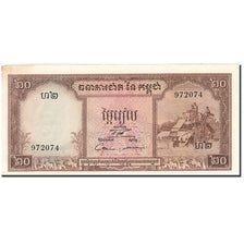Banknote, Cambodia, 20 Riels, 1956-1958, Undated (1956-1975), KM:5d, AU(55-58)