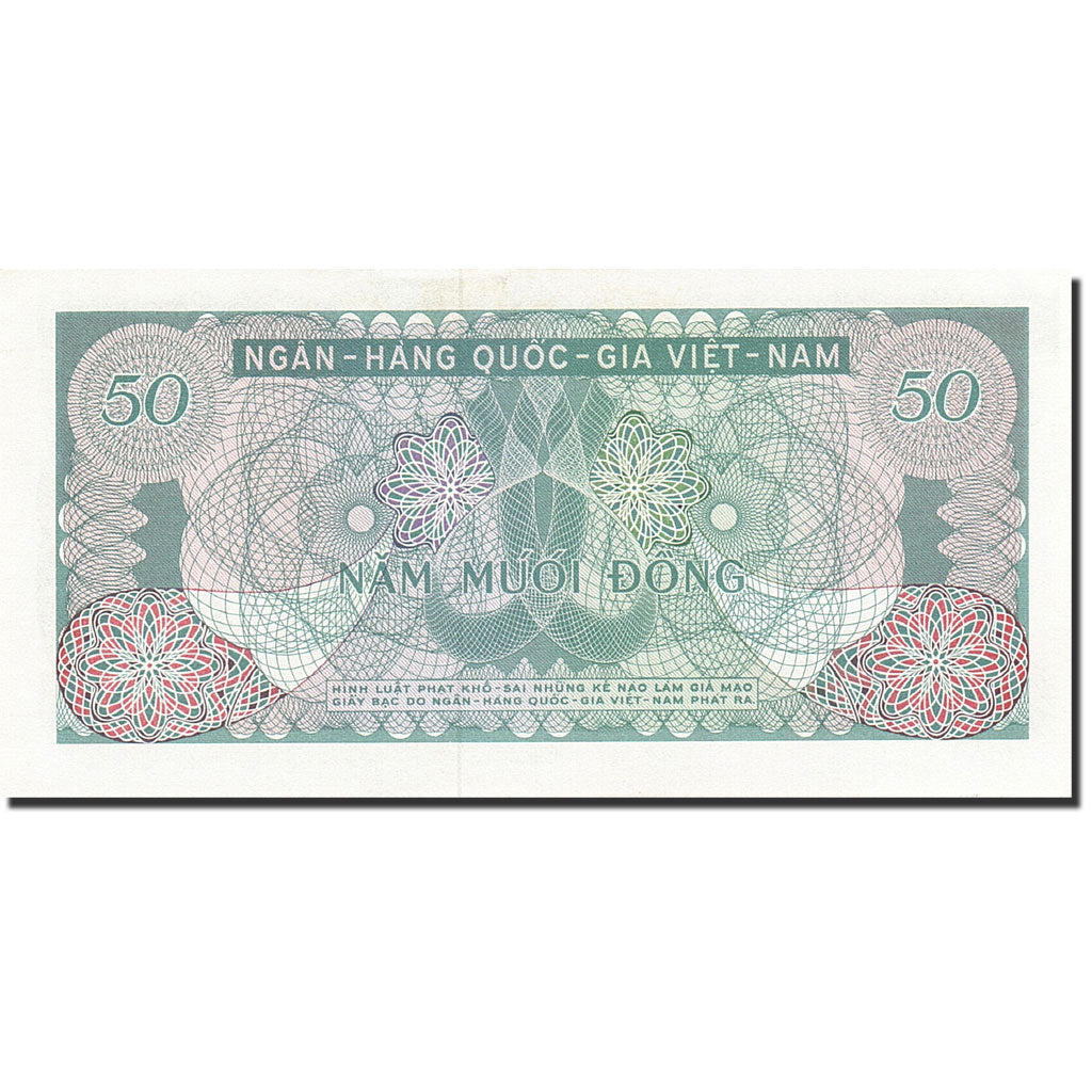 Billet, South Viet Nam, 50 D<ox>ng, 1969-1971, Undated (1969), KM:25a, SUP+