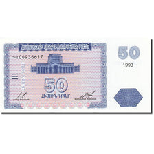 Billet, Armenia, 50 Dram, 1993-1995, 1993, KM:35, NEUF