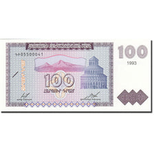 Billet, Armenia, 100 Dram, 1993-1995, 1993, KM:36a, NEUF