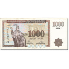Armenia, 1000 Dram, 1993-1995, 1994, KM:39, AU(55-58)
