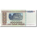 Biljet, Wit Rusland, 100,000 Rublei, 1994-1996, 1996, KM:15a, NIEUW