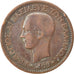 GREECE, 10 Lepta, 1869, Strassburg, KM #43, VF(20-25), Copper, 9.78