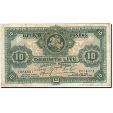 Banconote, Lituania, 10 Litu, 1927-1928, KM:23a, 1927-11-24, BB