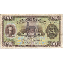 Banknote, Lithuania, 20 Litu, 1929-1930, 1930-07-05, KM:27A, EF(40-45)