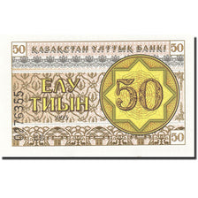 Banknote, Kazakhstan, 50 Tyin, 1993-1998, 1993, KM:6, UNC(65-70)