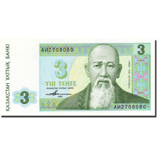 Biljet, Kazachstan, 3 Tenge, 1993-1998, 1993, KM:8a, NIEUW