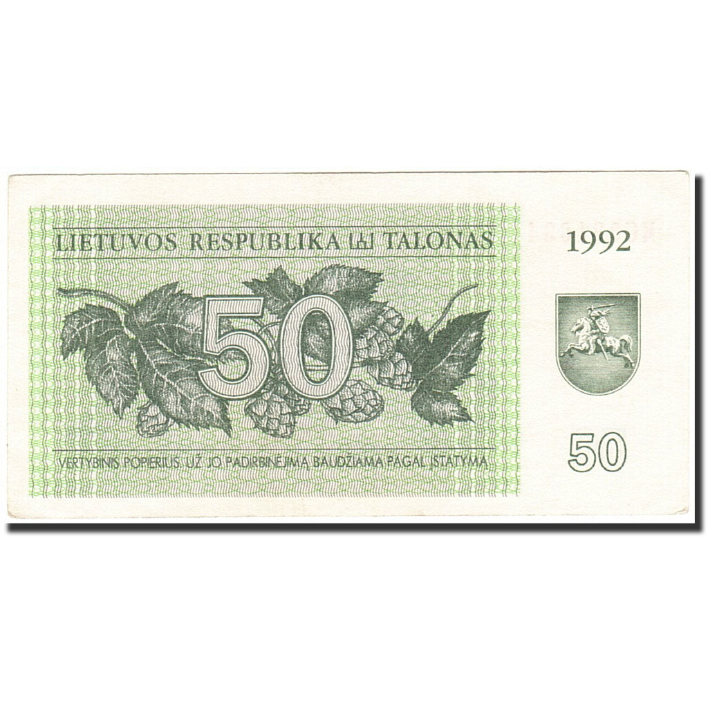 Lithuania, 50 (Talonas), 1992, 1992, KM:41, UNC(60-62)