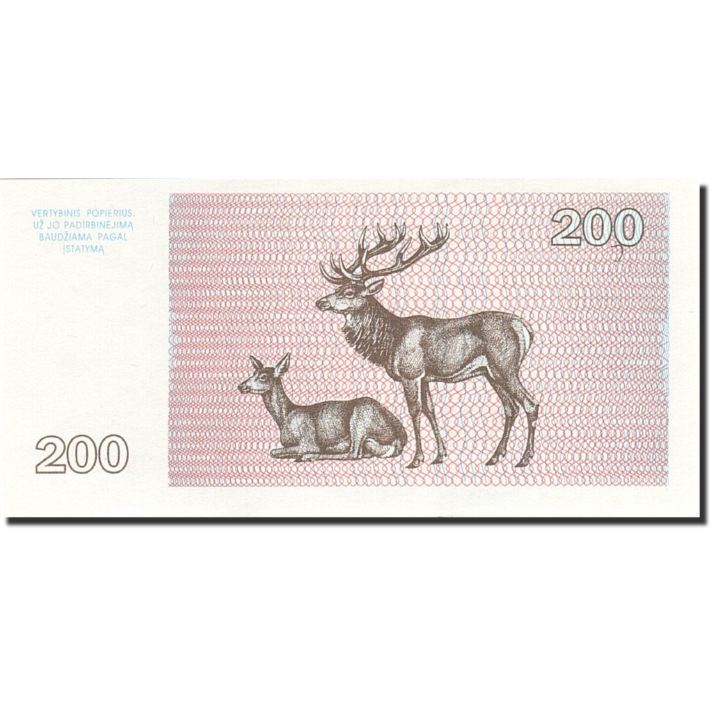 Banknote, Lithuania, 200 Talonu, 1993, 1993, KM:45, UNC(65-70)