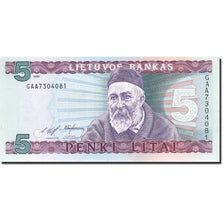 Lithuania, 5 Litai, 1993-1994, 1993, KM:55a, UNC(65-70)