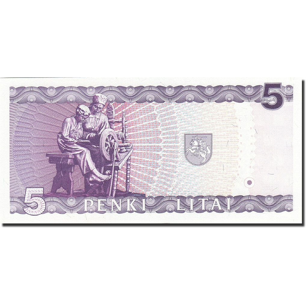 Lithuania, 5 Litai, 1993-1994, 1993, KM:55a, UNC(65-70)