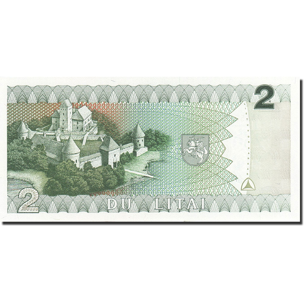 Banknote, Lithuania, 2 Litai, 1993-1994, 1993, KM:54a, UNC(65-70)