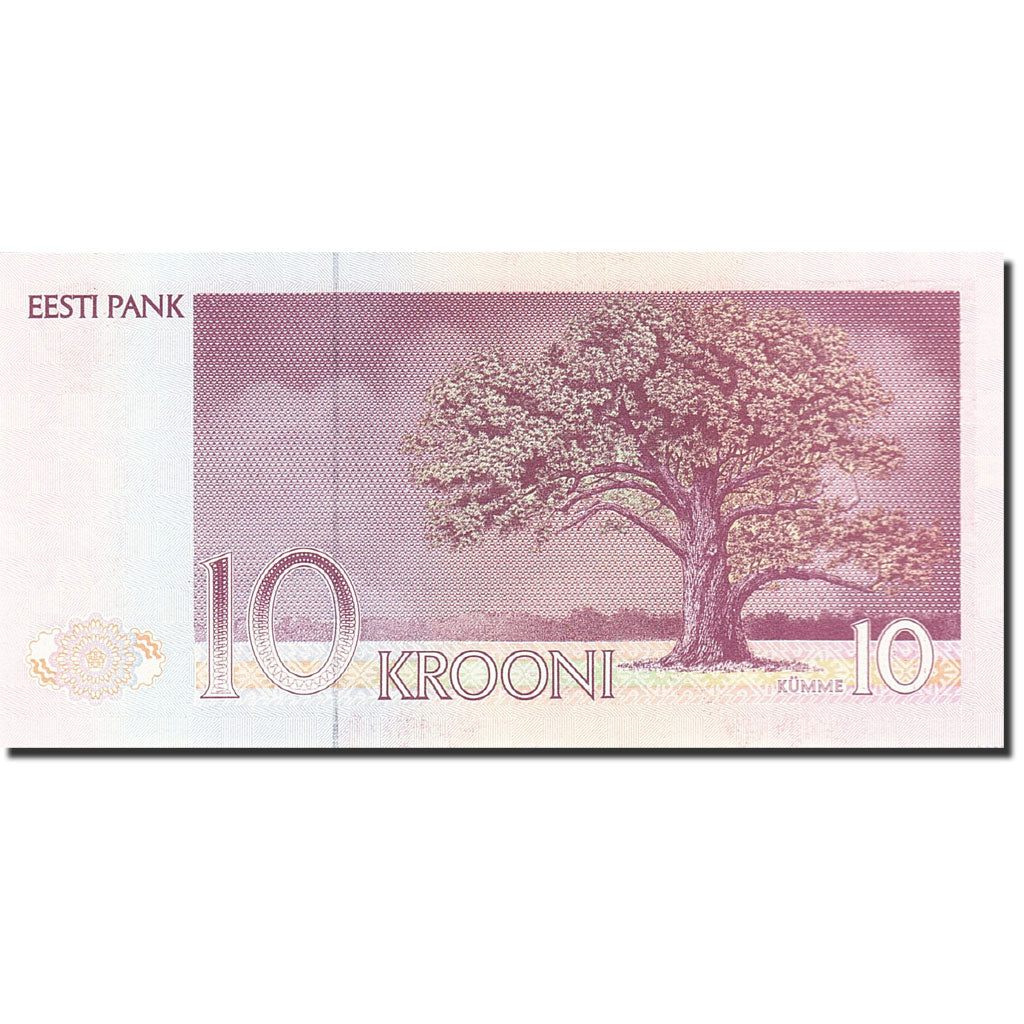 Estonia, 10 Krooni, 1991-1992, 1991, KM:72a, UNC(63)