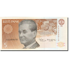 Estonia, 5 Krooni, 1991-1992, 1991, KM:71a, UNC(63)