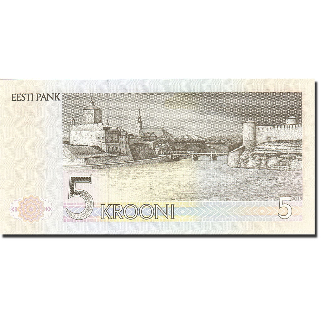 Estonia, 5 Krooni, 1991-1992, 1991, KM:71a, UNC(63)