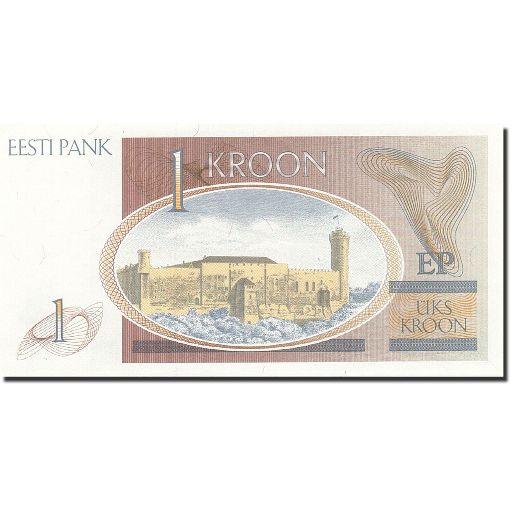 Banknote, Estonia, 1 Kroon, 1991-1992, 1992, KM:69a, UNC(65-70)